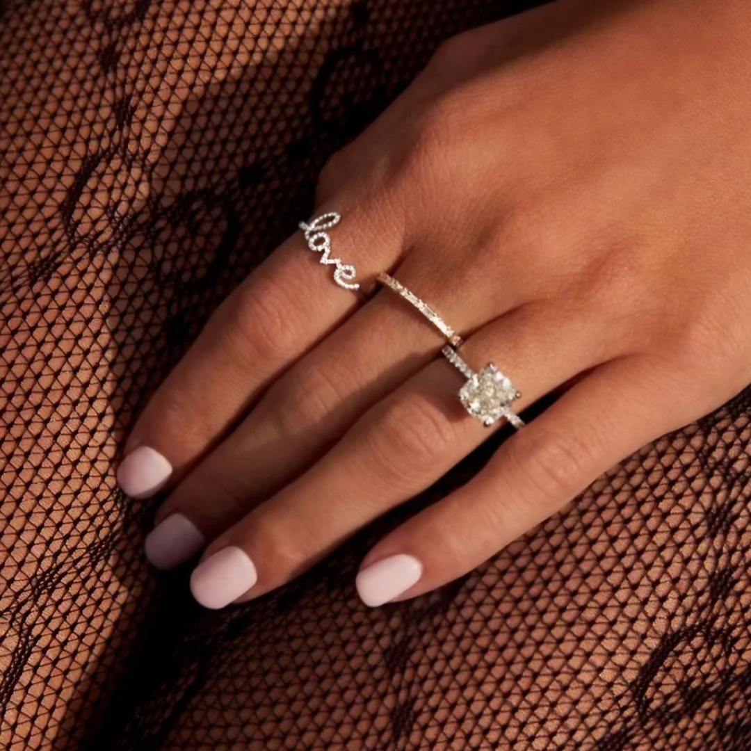 "A LITTLE BIT OF LOVE" GOLD RING