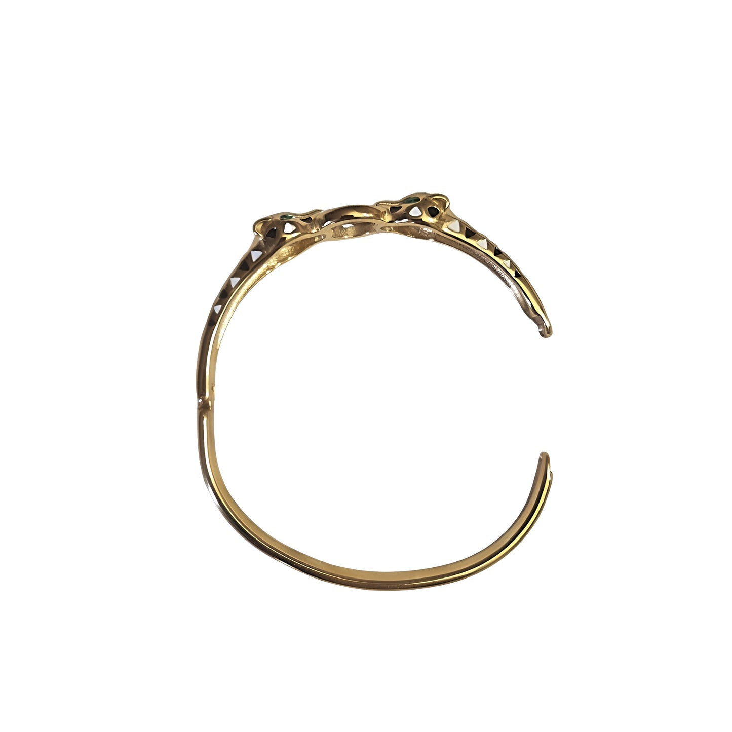 "SAVANNAH" GOLD LEOPARD BANGLE
