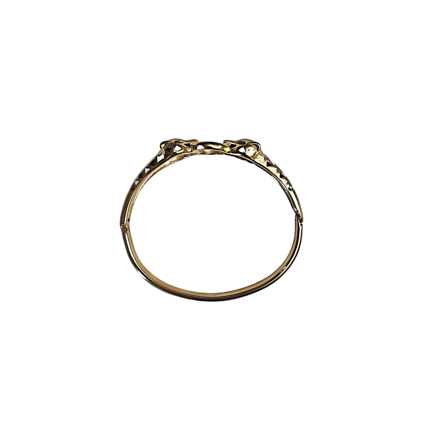 "SAVANNAH" GOLD LEOPARD BANGLE