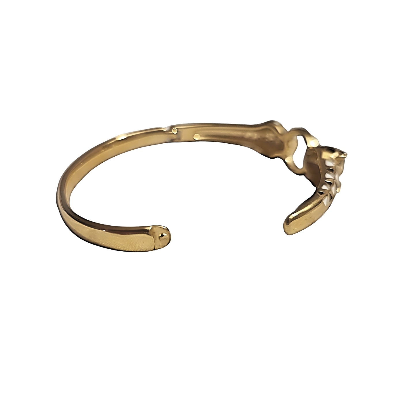 "SAVANNAH" GOLD LEOPARD BANGLE