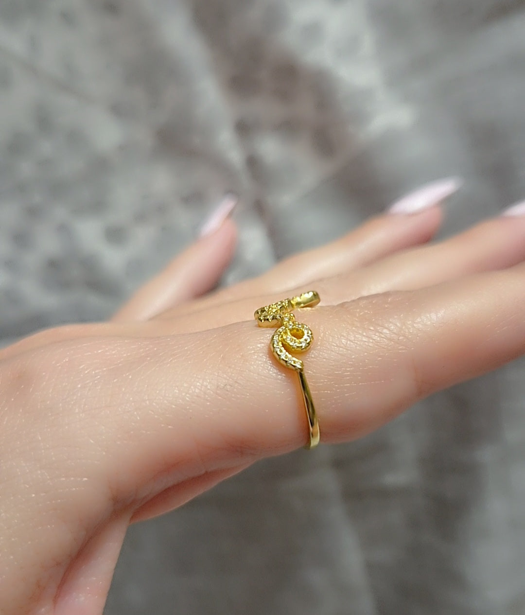 "A LITTLE BIT OF LOVE" GOLD RING