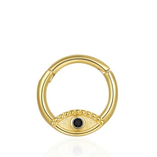 "AYIN" EVIL EYE CARTILAGE CLICKER HUGGIE