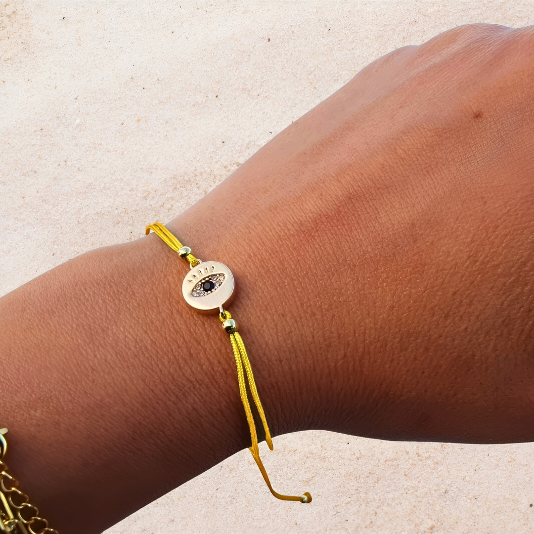 "THE EYES DON'T LIE" BRACELET YELLOW