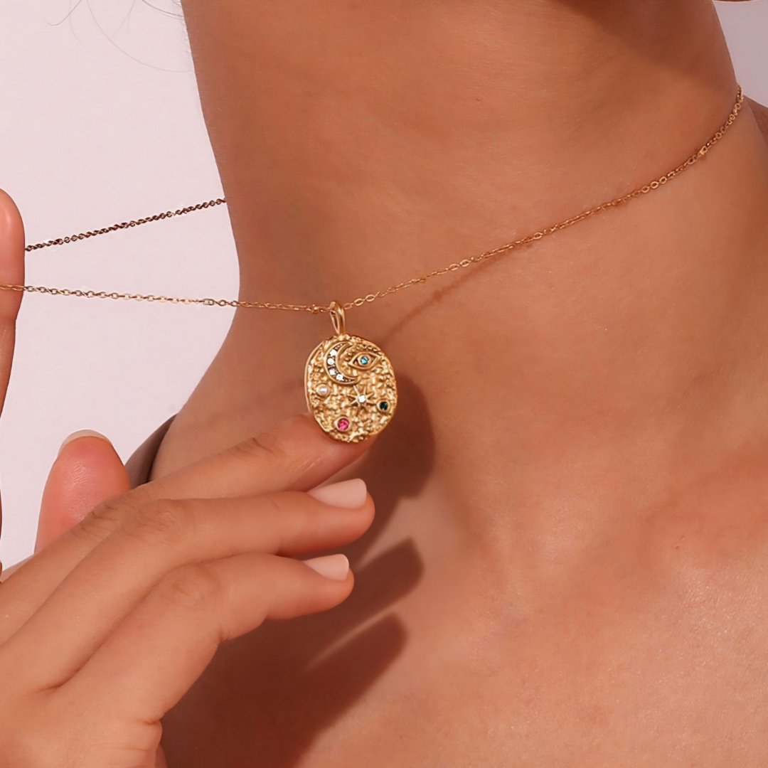 Celestial Dreams Gold Necklace