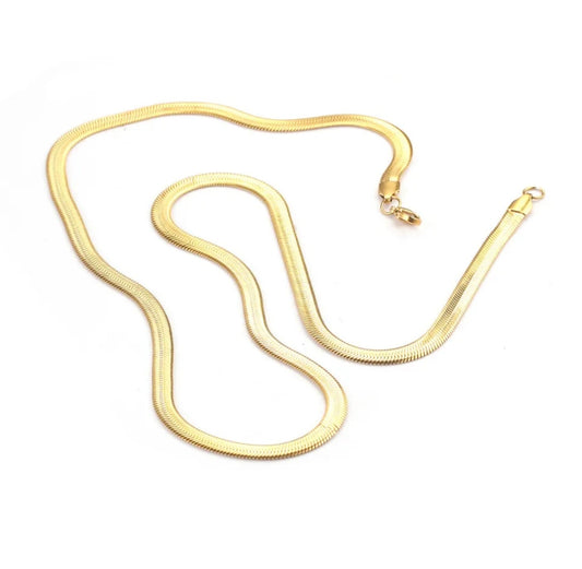 Medusa Gold Snake Chain Necklace