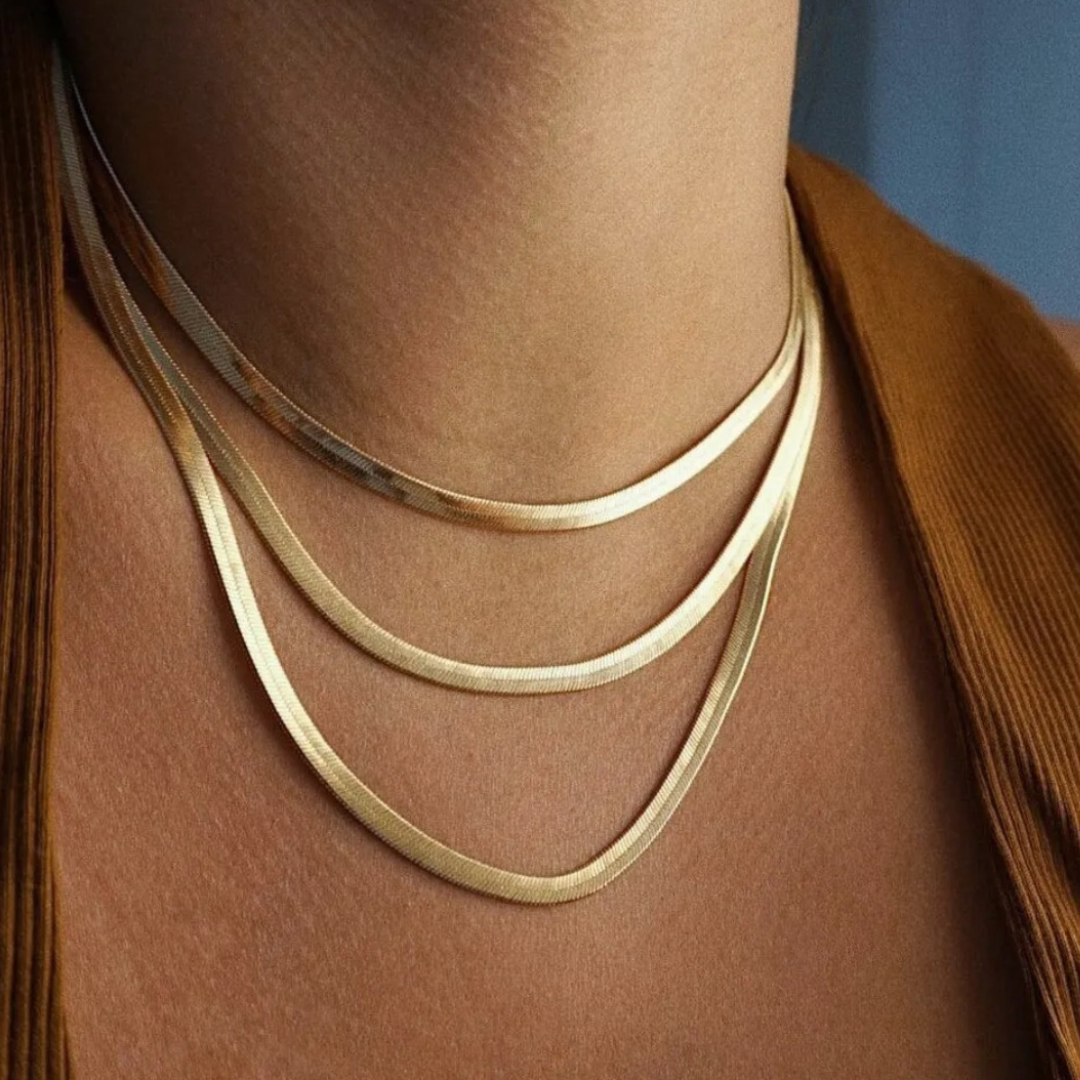 Medusa Gold Snake Chain Necklace