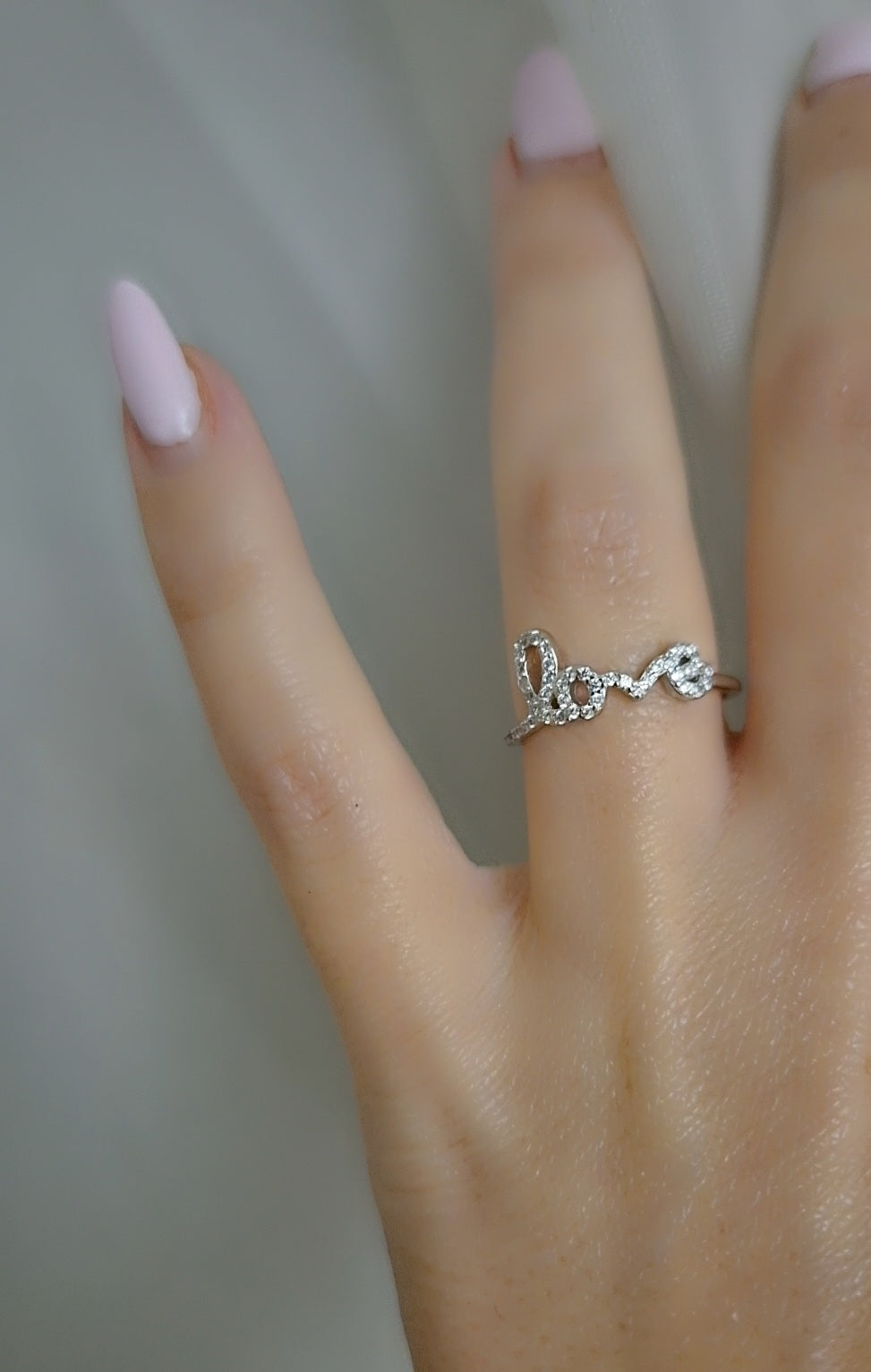 "A LITTLE BIT OF LOVE" SILVER RING