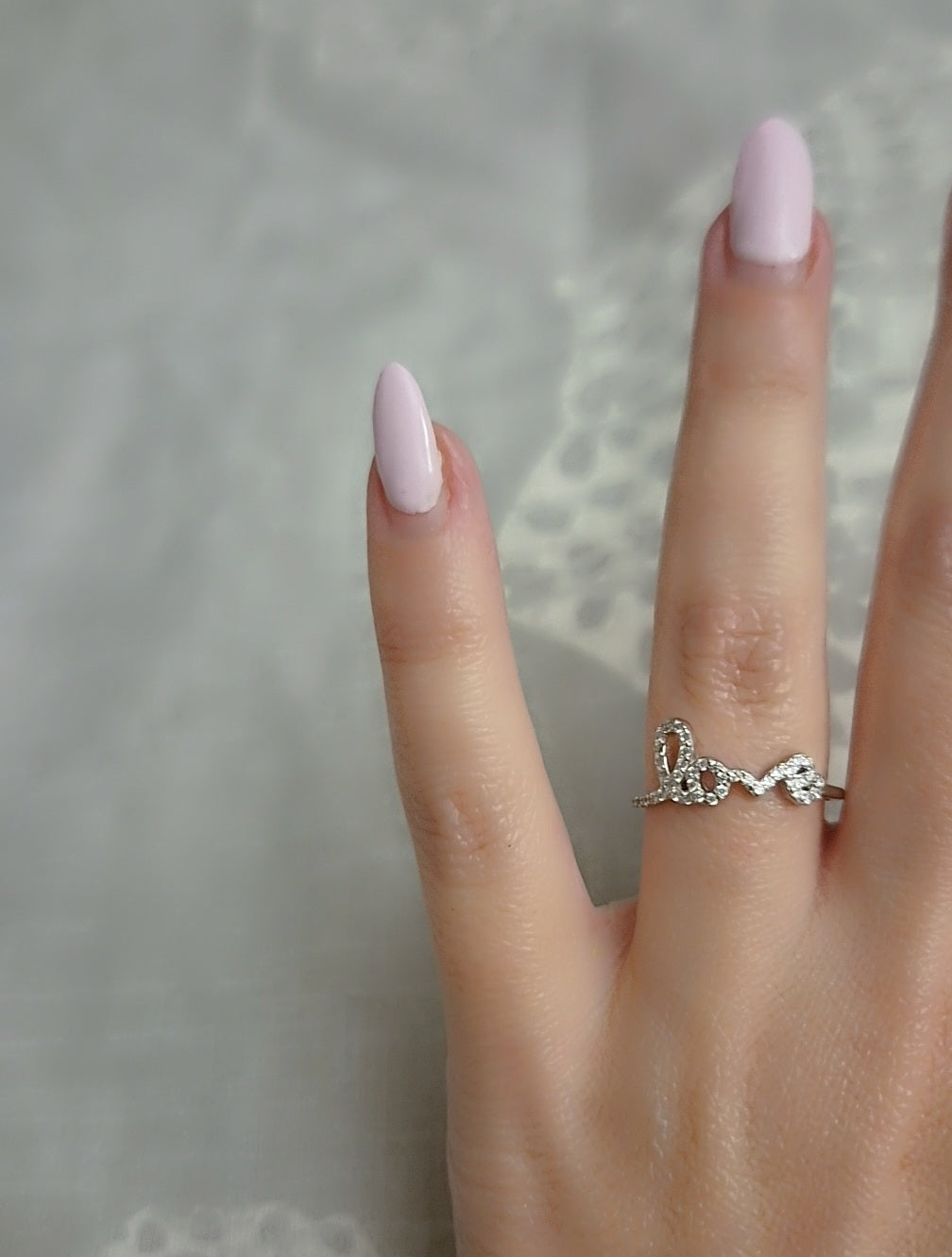 "A LITTLE BIT OF LOVE" SILVER RING