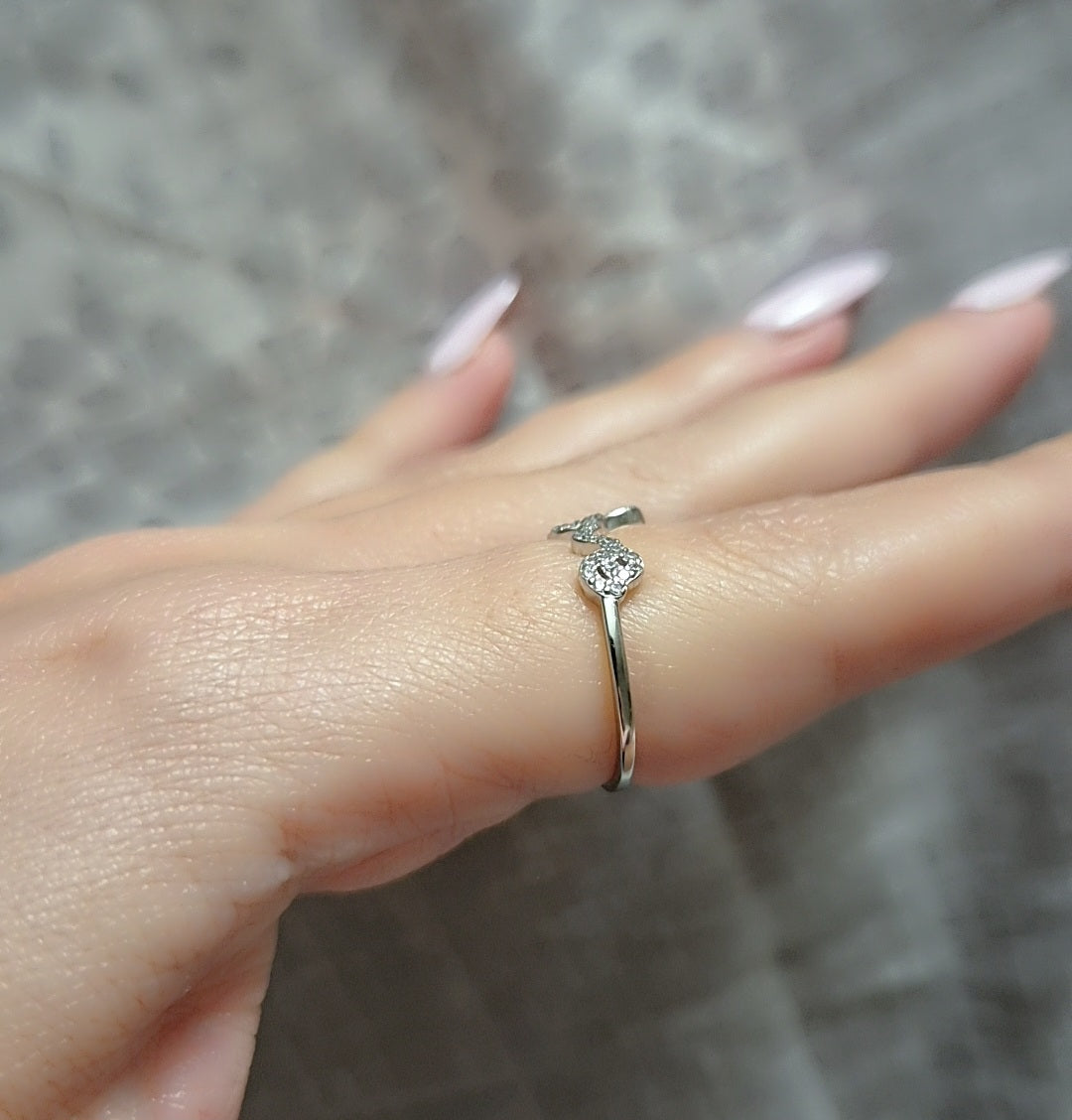 "A LITTLE BIT OF LOVE" SILVER RING